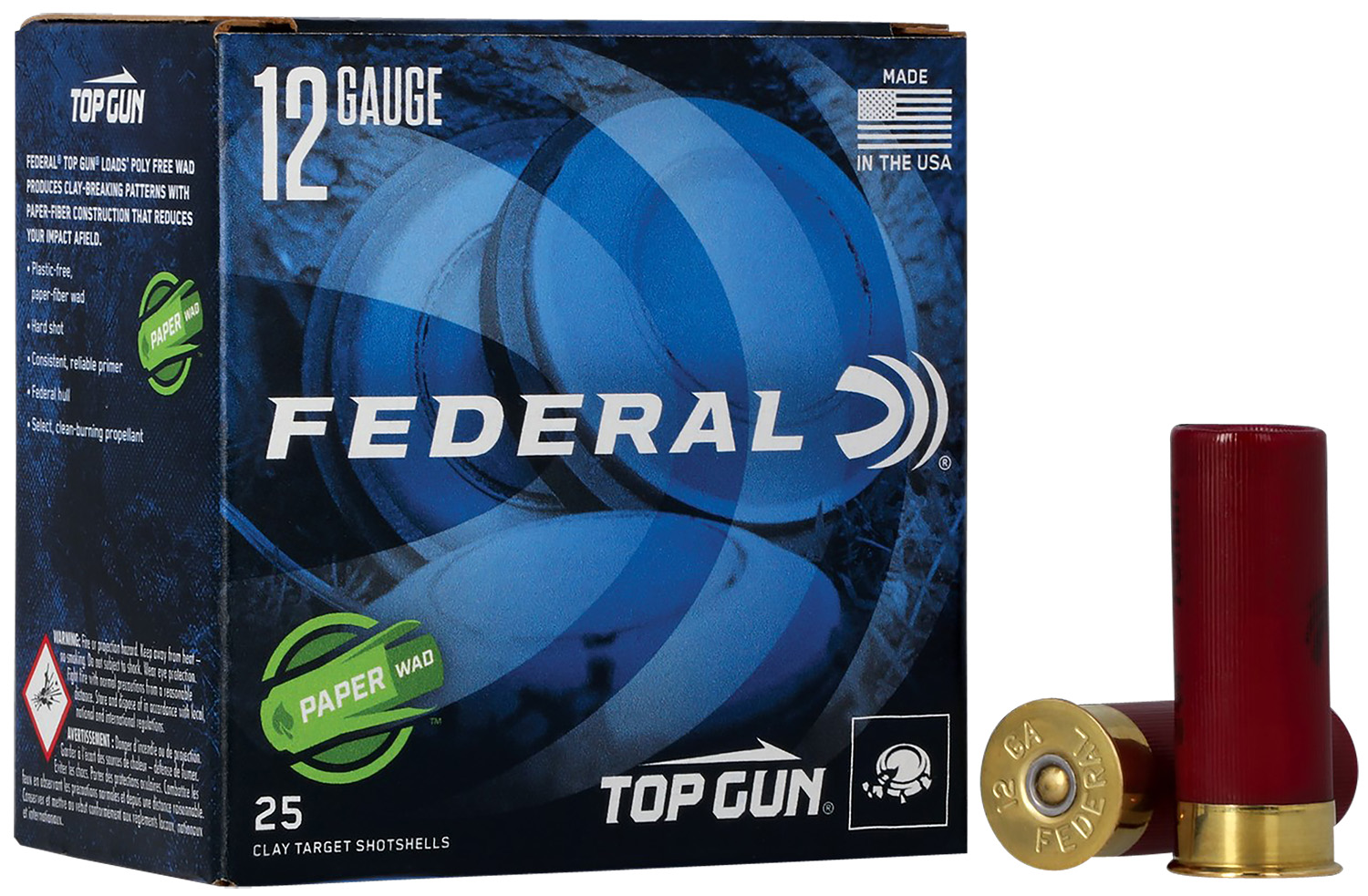 Federal GMT12178 12 Gauge 2.75in 1oz Lead Shot Size 8 25 Rounds - Federal Premium Ammunition - 12 GAUGE