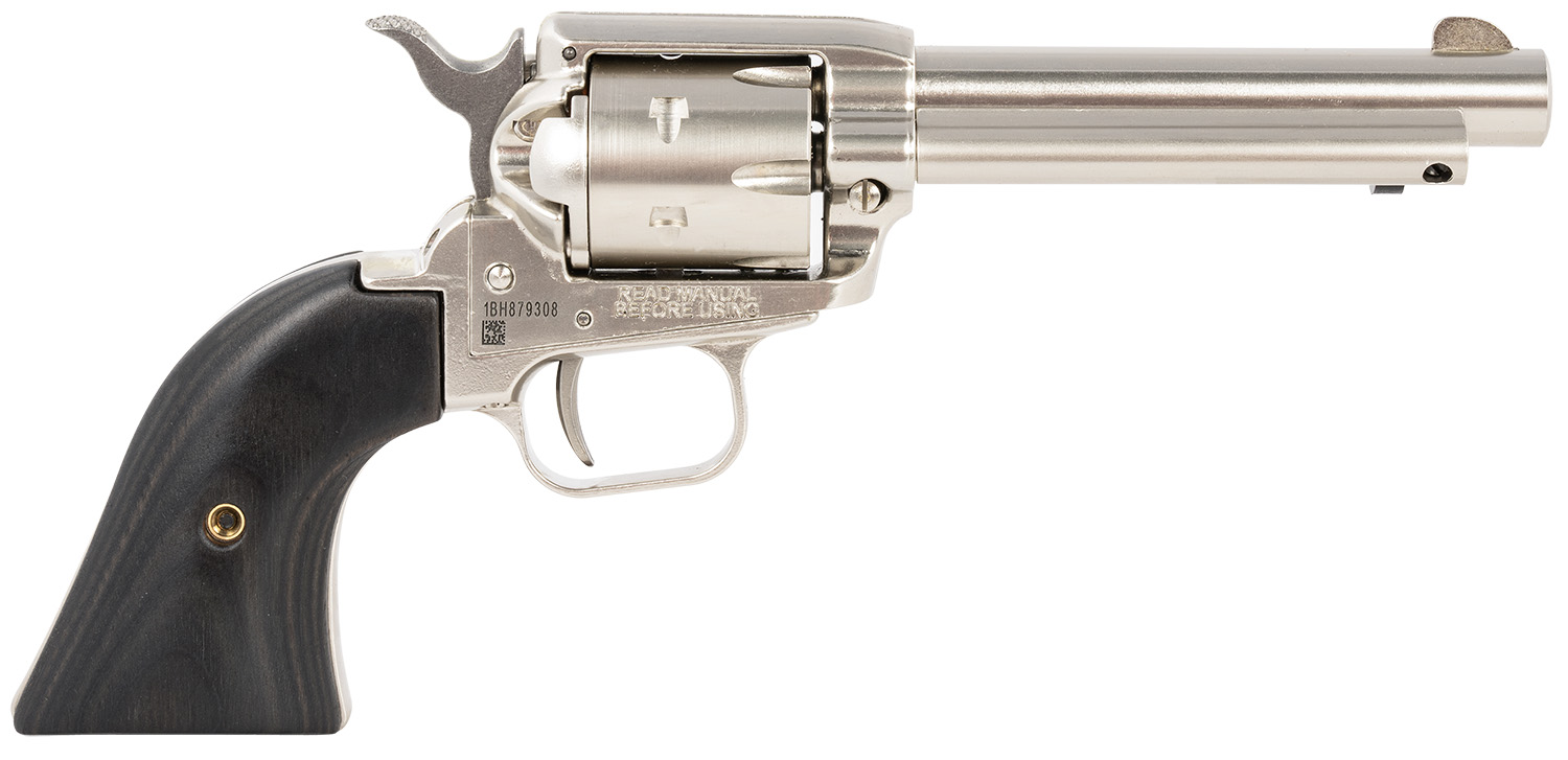 Heritage Mfg RR22NI4BW Rough Rider  22 LR 6 Shot, 4.75 Black Nitride Steel Barrel, Black Nitride Zinc Alloy Frame, Black Cylinder, Black Laminate Grip, Manual Safety, Exposed Hammer Heritage Mfg RR22NI4BW Rough Rider  22 LR 6 Shot, 4.75 Black Nitride Steel Barrel, Black Nitride Zinc Alloy Frame, Black Cylinder, Black Laminate Grip, Manual Safety, Exposed Hammer