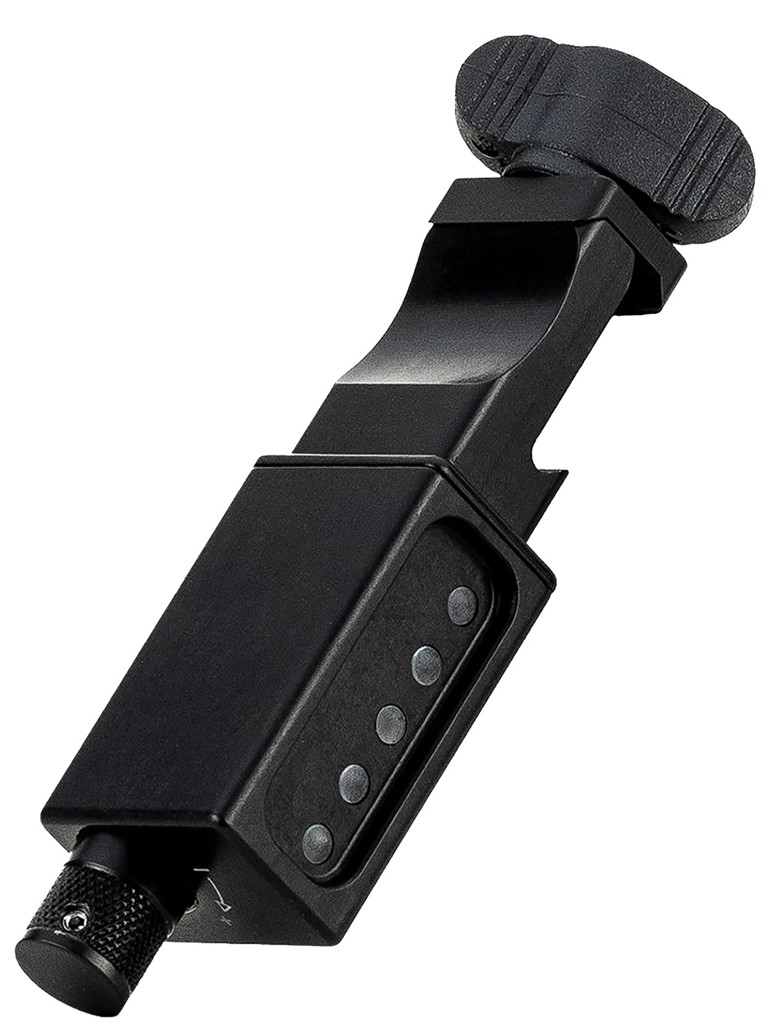 Mdt Sporting Goods Inc 107202Black LRA Send It Electronic Level Picatinny Rail Attachment, Black Aluminum, 5 Color LEDs,