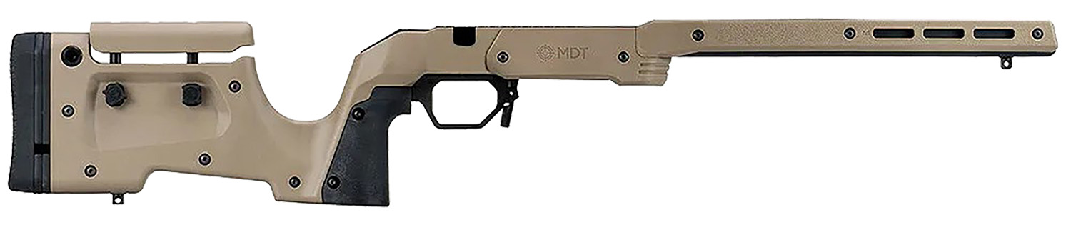 Mdt Sporting Goods Inc 104691FDE XRS Chassis FDE Aluminum Core With Polymer Panels, Adj. Cheekrest, M-LOK Forend, Interc