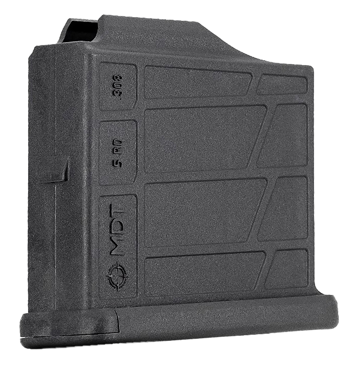 Mdt Sporting Goods Inc 105026Black AICS Magazine 5Rd Extended 308/6.5 Creedmoor Short Action, Black Polymer, Fits Some C