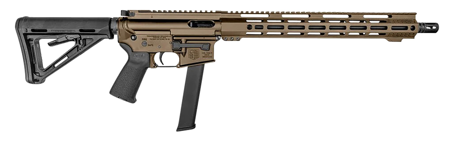 Diamondback DB1418P061 9MM Rifle, 16" Barrel, M-LOK, FDE, 32+1 Capacity - Diamondback Firearms - MULTI (9MM)