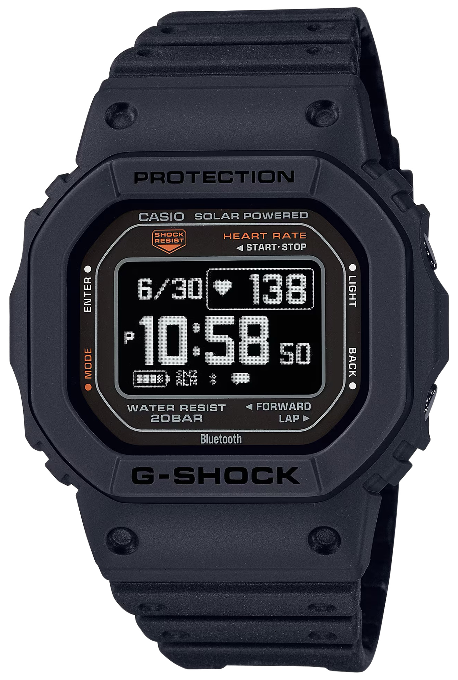 G-Shock DWH56001 Move Series Fitness Tracker Black 145-215mm LCD Display