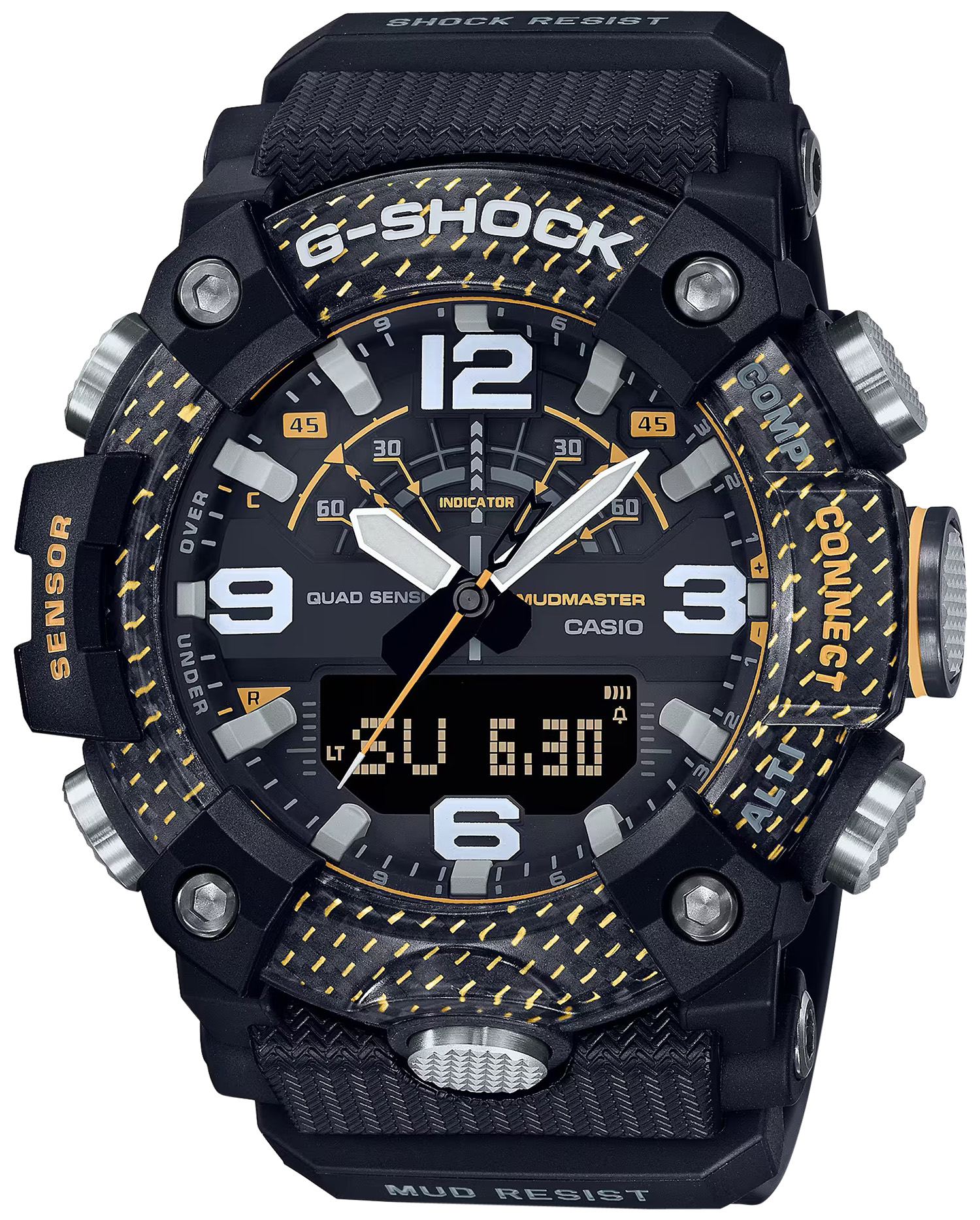 G-Shock GGB100Y1 Tactical MudMaster Black/Yellow Digital Compass Watch