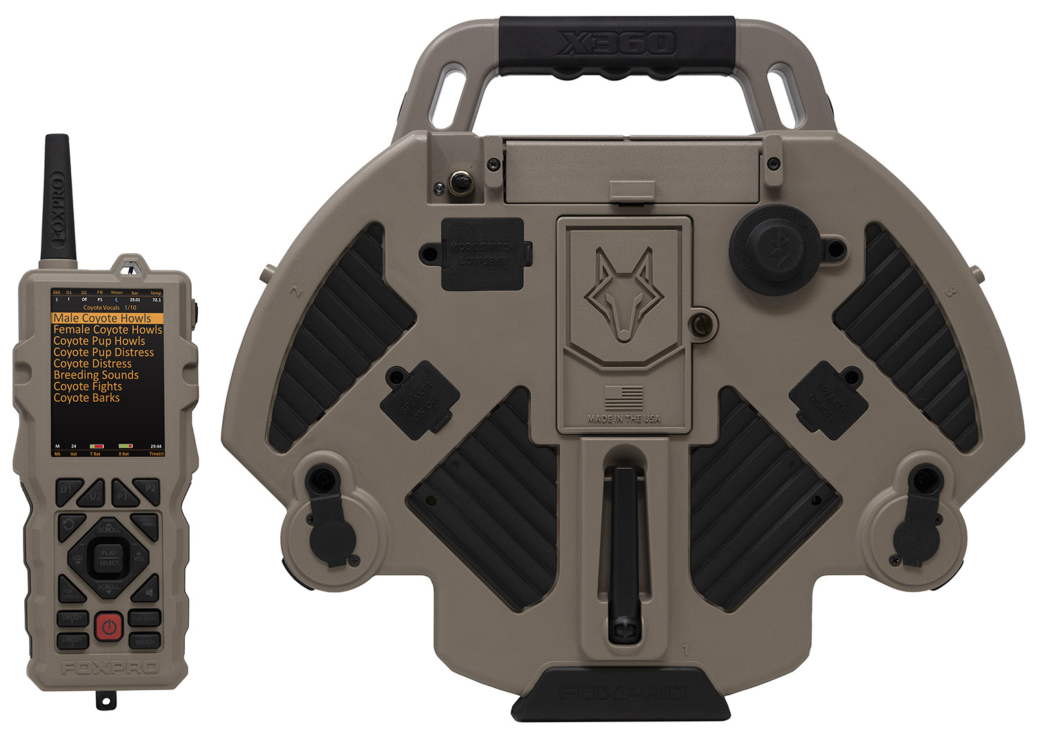 FOXPRO X360 Digital Game Call Tan Bluetooth 350 Sounds