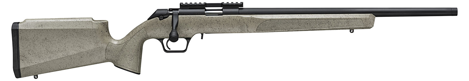 Springfield Armory BART92022TBW Model 2020 Rimfire Target 22 LR 10+1 20" Matte Blued Heavy Threaded Barrel, Matte Blued Picatinny Rail Steel Receiver, Fixed Sage w/Black Webbing Synthetic Stock