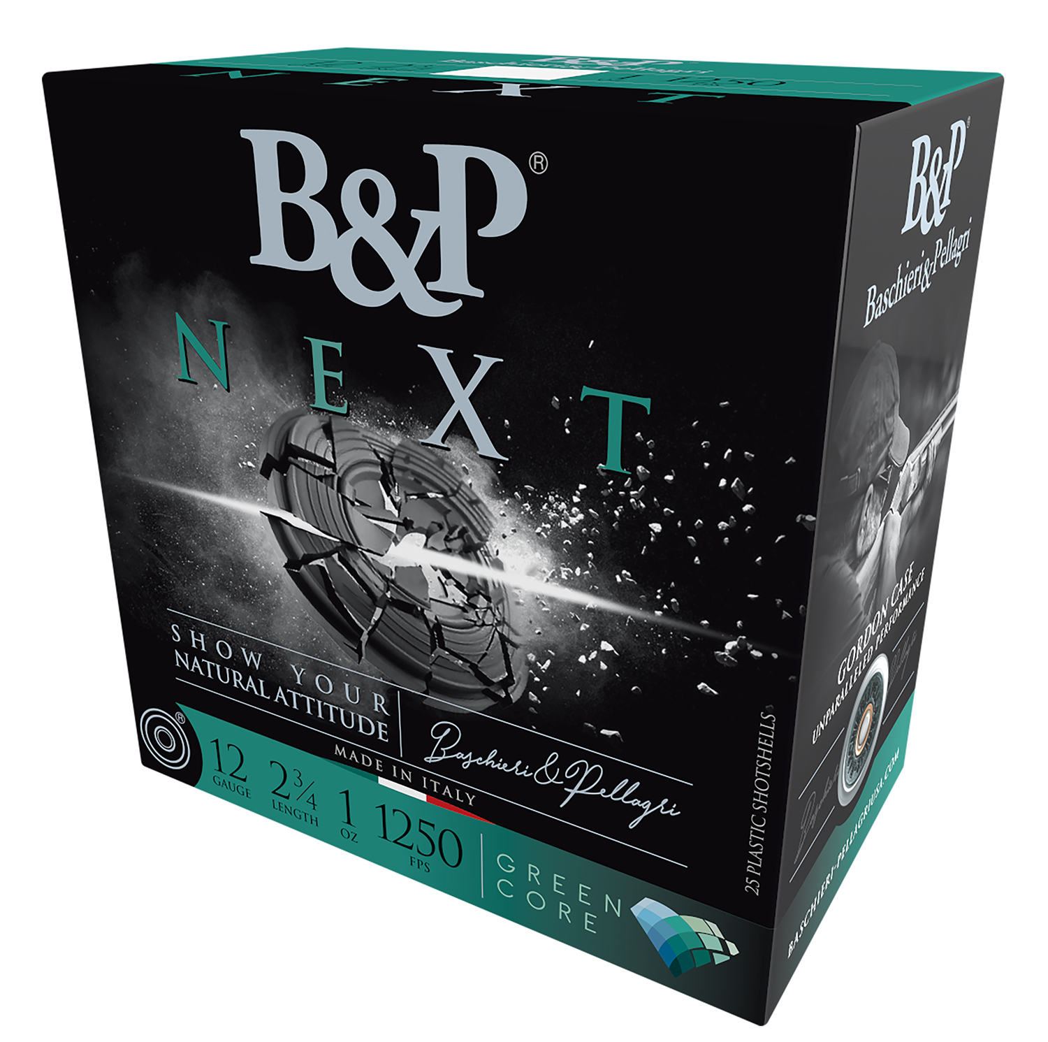 BP Next 12 GA 1 oz 7.5 Target Load – Smooth 1250 fps Green Core Clay Shells by B and P, 25 Rounds 2 BP Next 12 GA 1 oz 7.5 Target Load – Smooth 1250 fps Green Core Clay Shells by B and P, 25 Rounds - Image 2