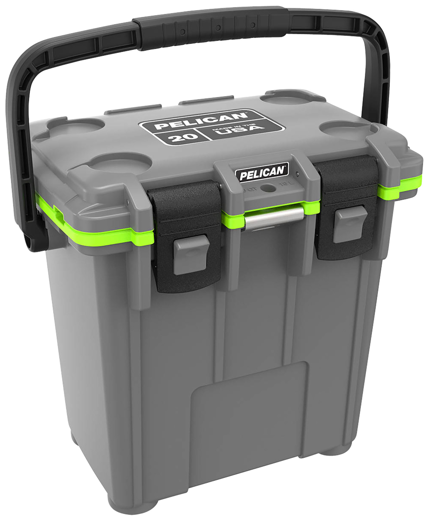 Pelican 20Q-14-GNMTLOD 20QT Elite Cooler Gray/OD Green Polypropylene