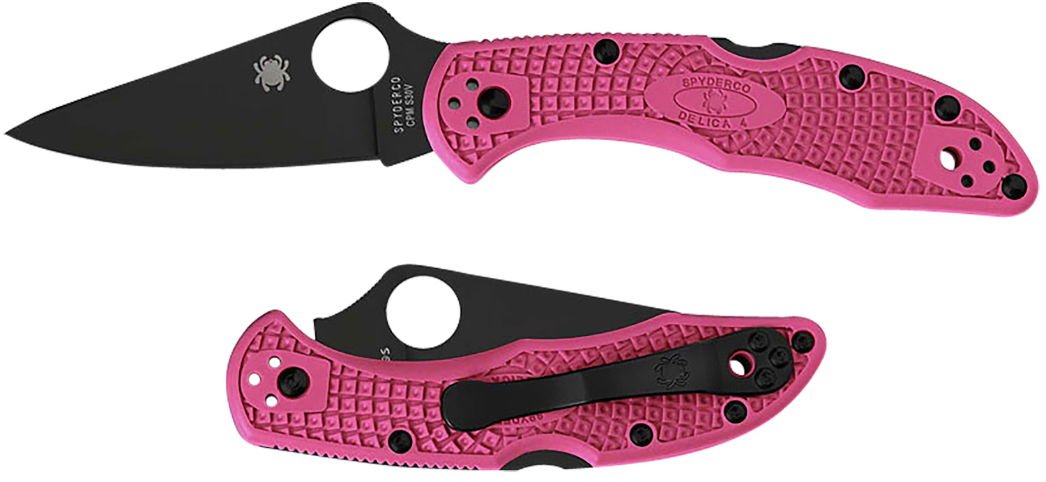 Spyderco C11FPPNS30VBK Delica Pink FRN S30V Blade