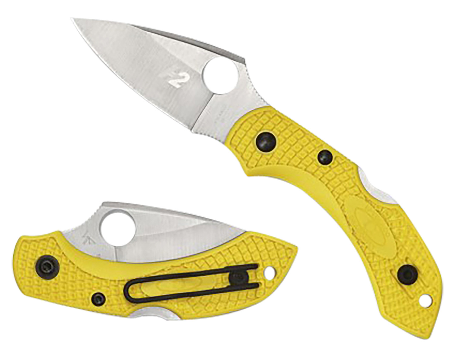Spyderco C28PYL2 Dragonfly 2 Yellow H-1 Steel Knife - Spyderco