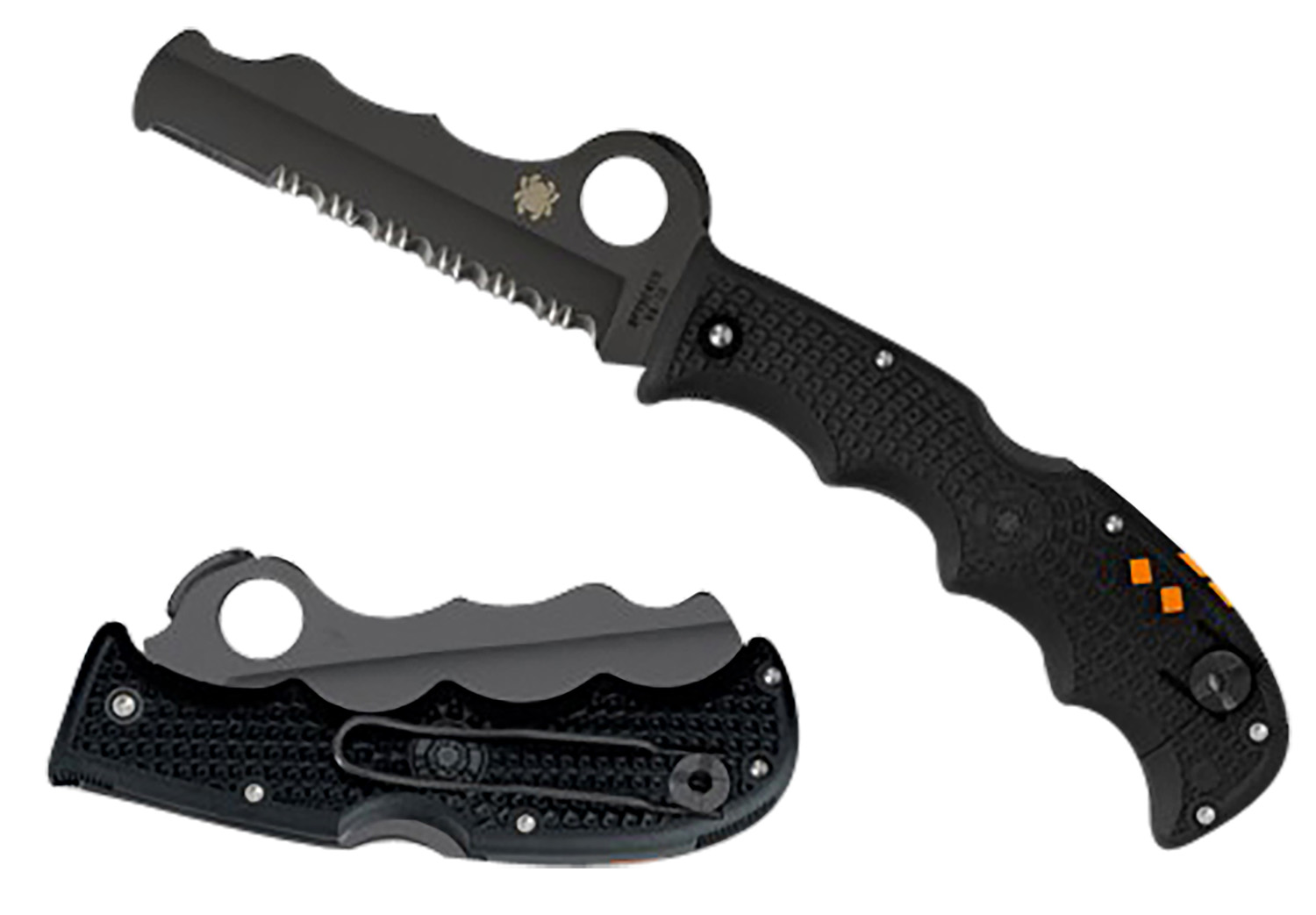 Spyderco C79PSBBK Assist Knife with Carbide Tip and Black Blade