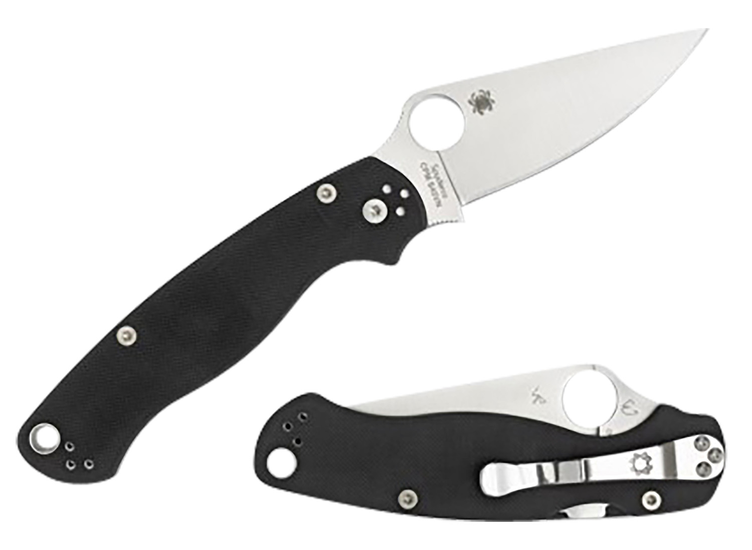 Spyderco C81GPLE2 Para Military 2 Left-Handed Folding Knife 3.42" S45VN Blade