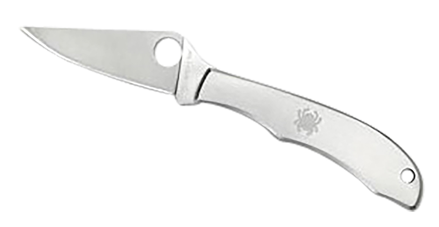 Spyderco C137P Honeybee  1.63 Folding Plain Satin 3Cr13MoV SS Blade/ Satin Stainless Steel Handle