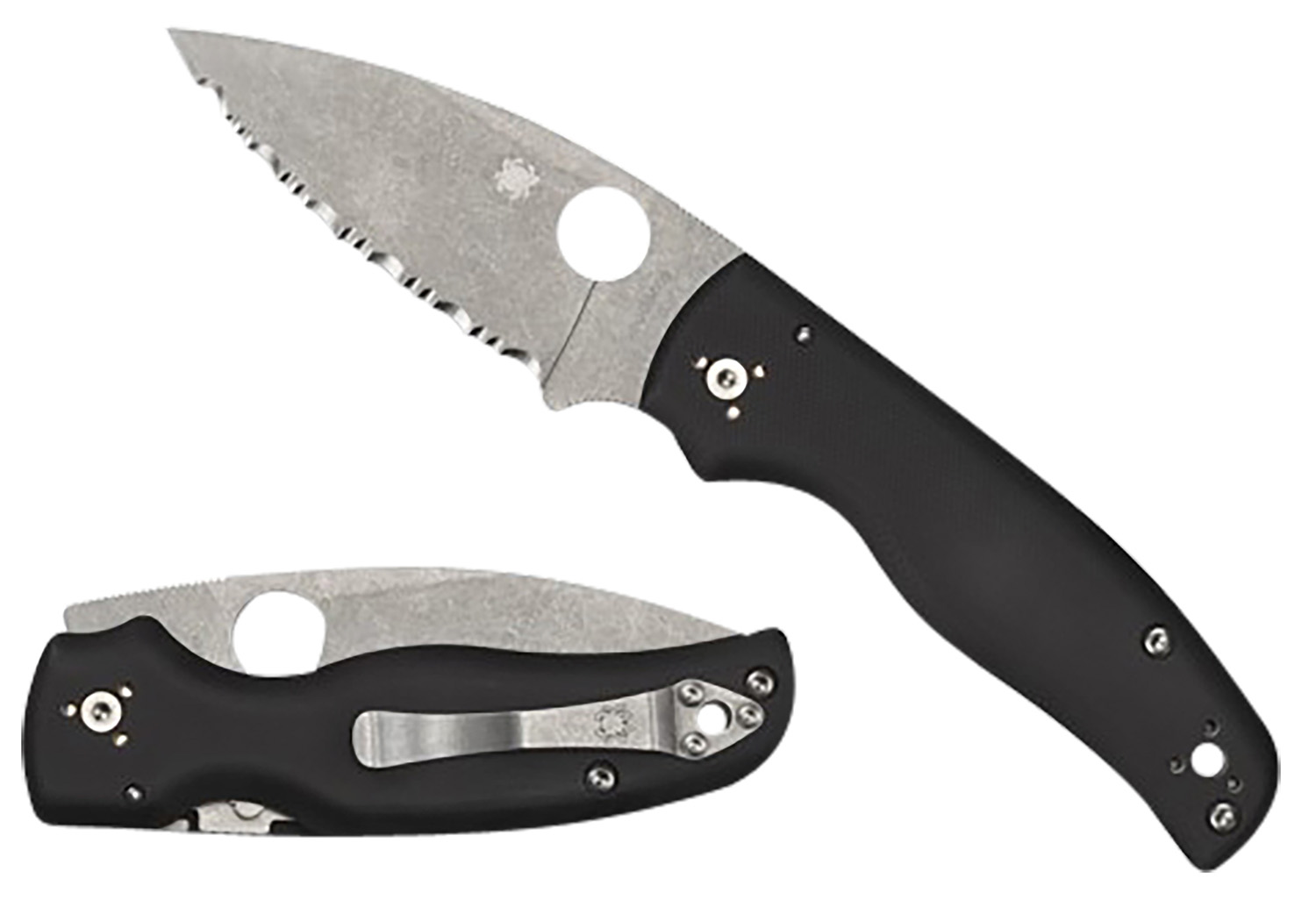 Spyderco C229GP Shaman SL/PL Black G-10 Handle Knife