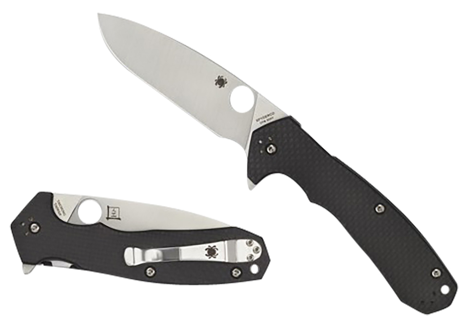Spyderco C234CFP Amalgam S30V Carbon Fiber/G10 Laminate Scales Knife - Spyderco - DROP POINT