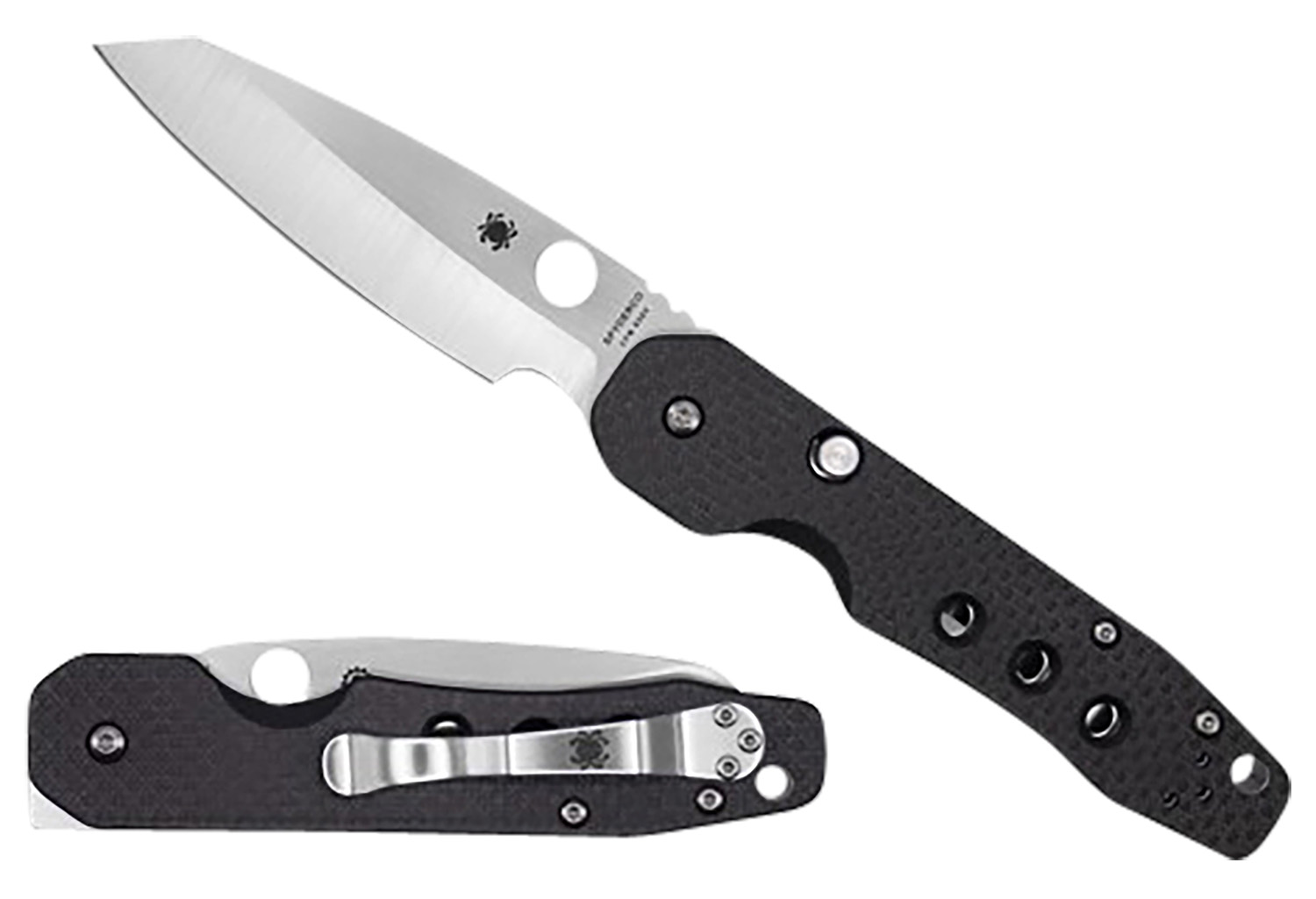 SPYDERCO Smock 3.39in Carbon Fiber/G-10 Laminate Knife (C240CFP)