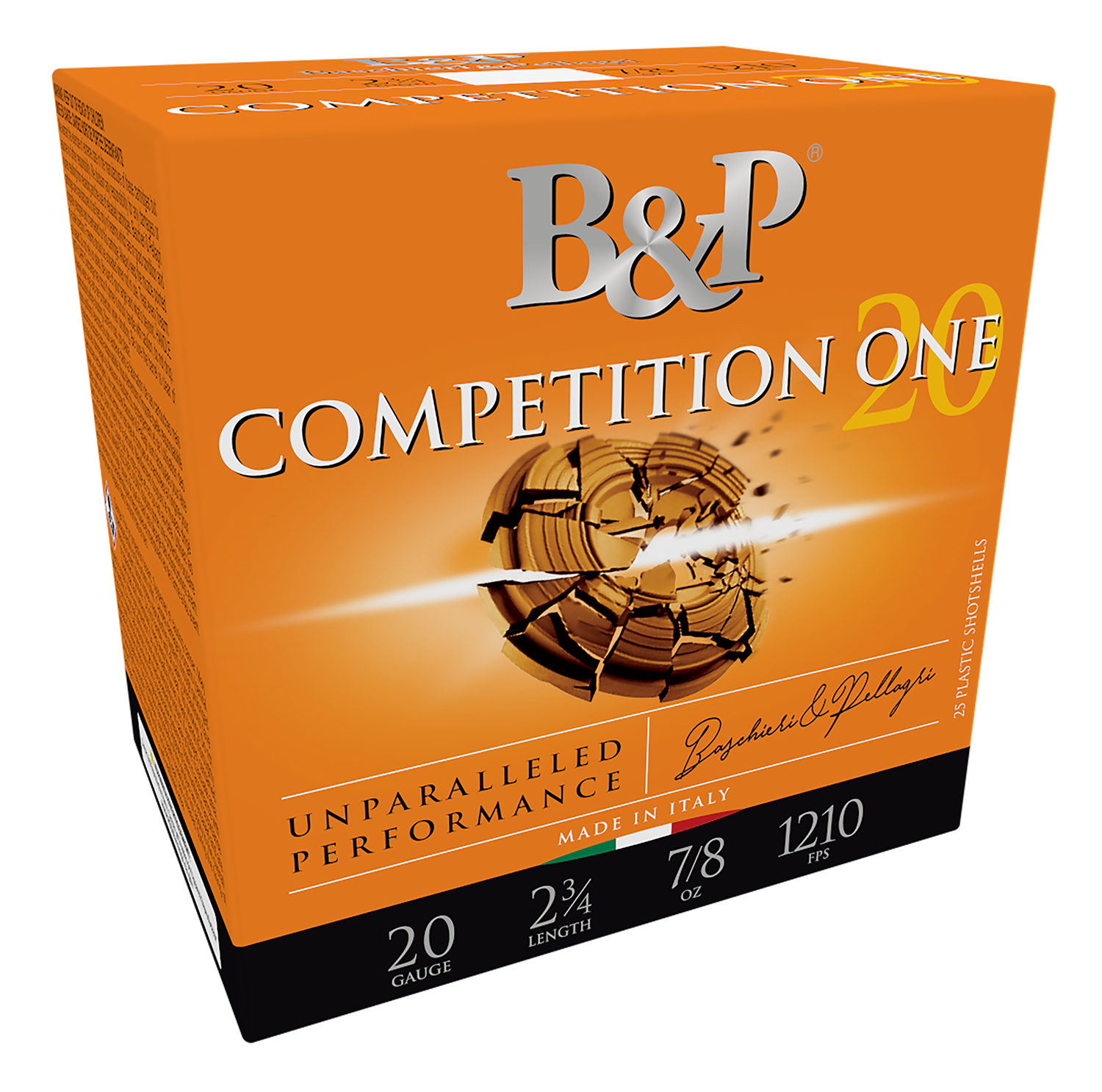 B&P Competition One Shotshells- 20 ga 2-3/4 In 7/8 oz #7.5 1210 fps 25/ct
