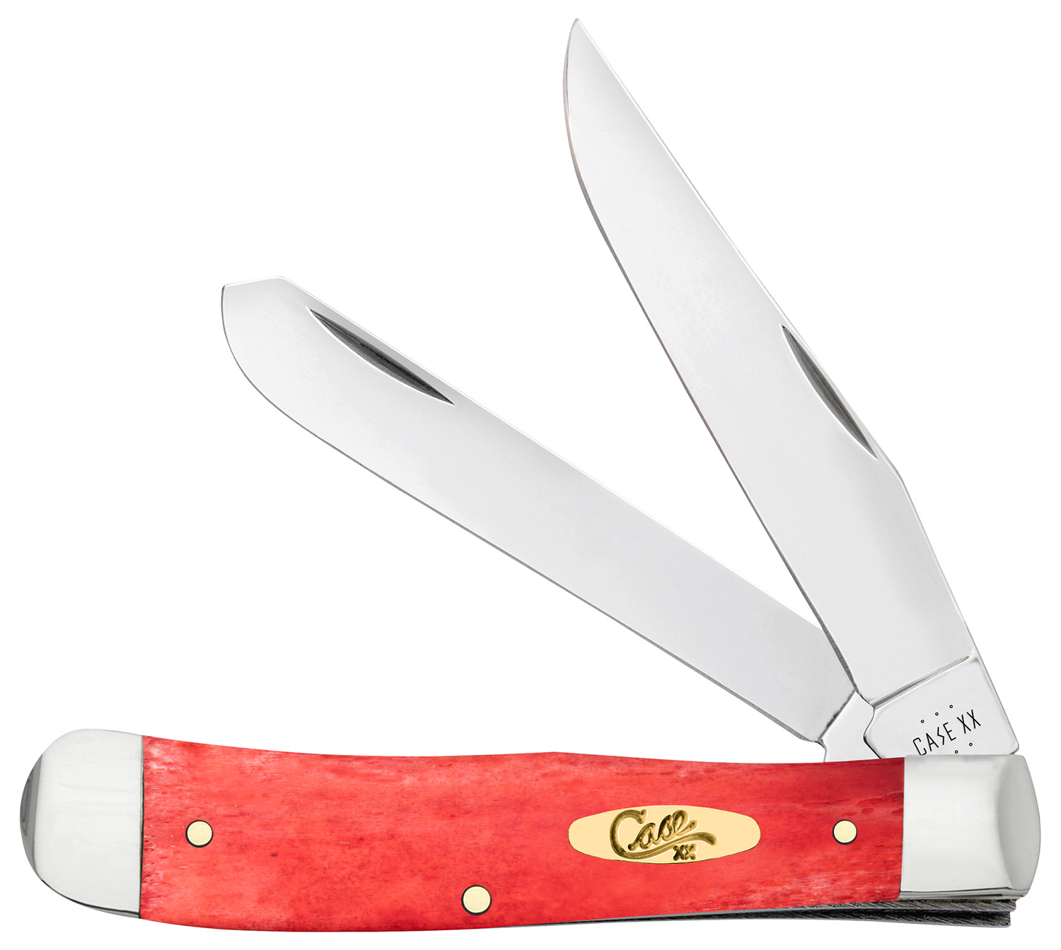 Case Cutlery Dark R-Bone Trapper Knife with Pinched Bolsters