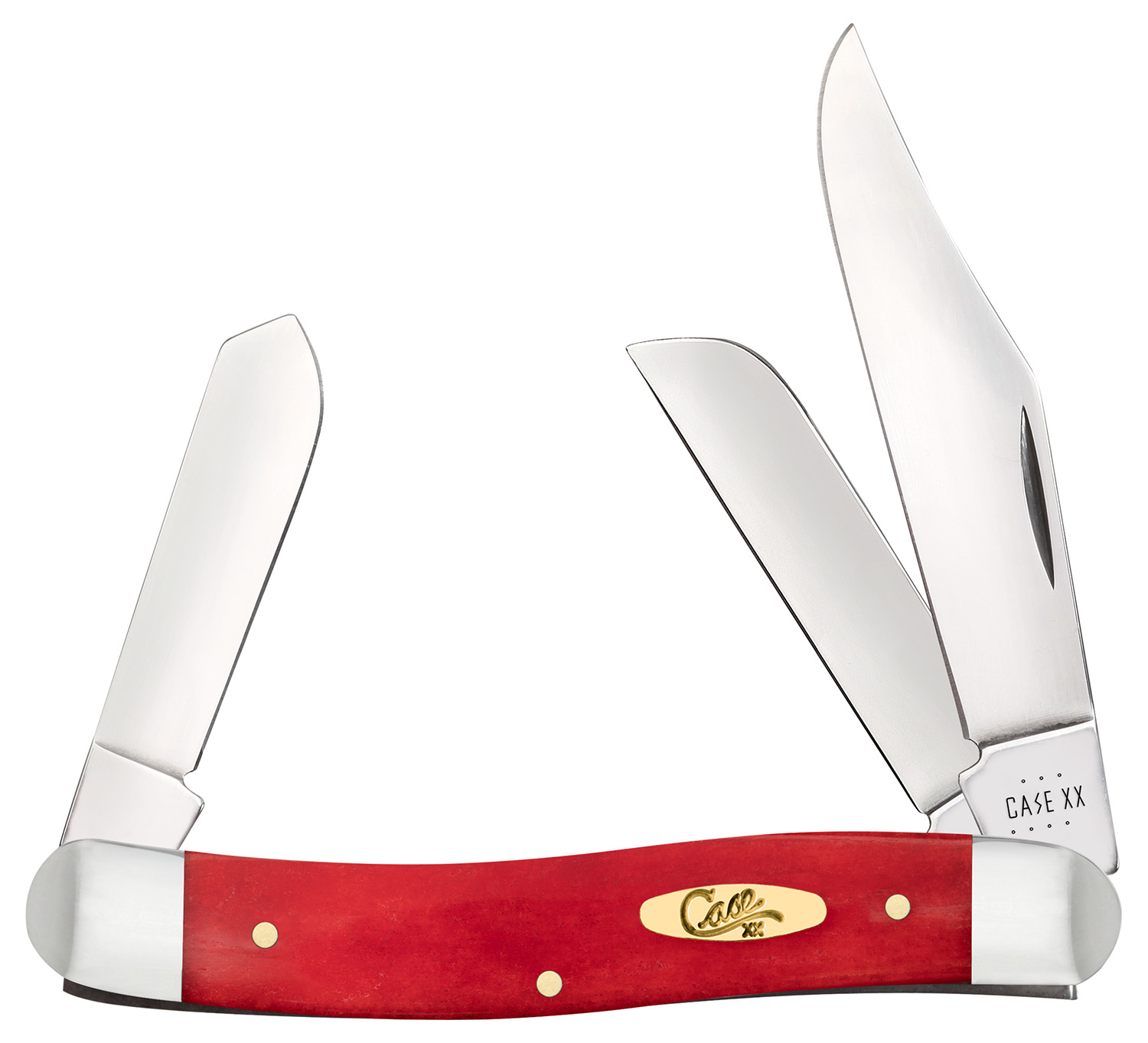 Case Cutlery Dark R-Bone Stockman Knife with Pinched Bolsters