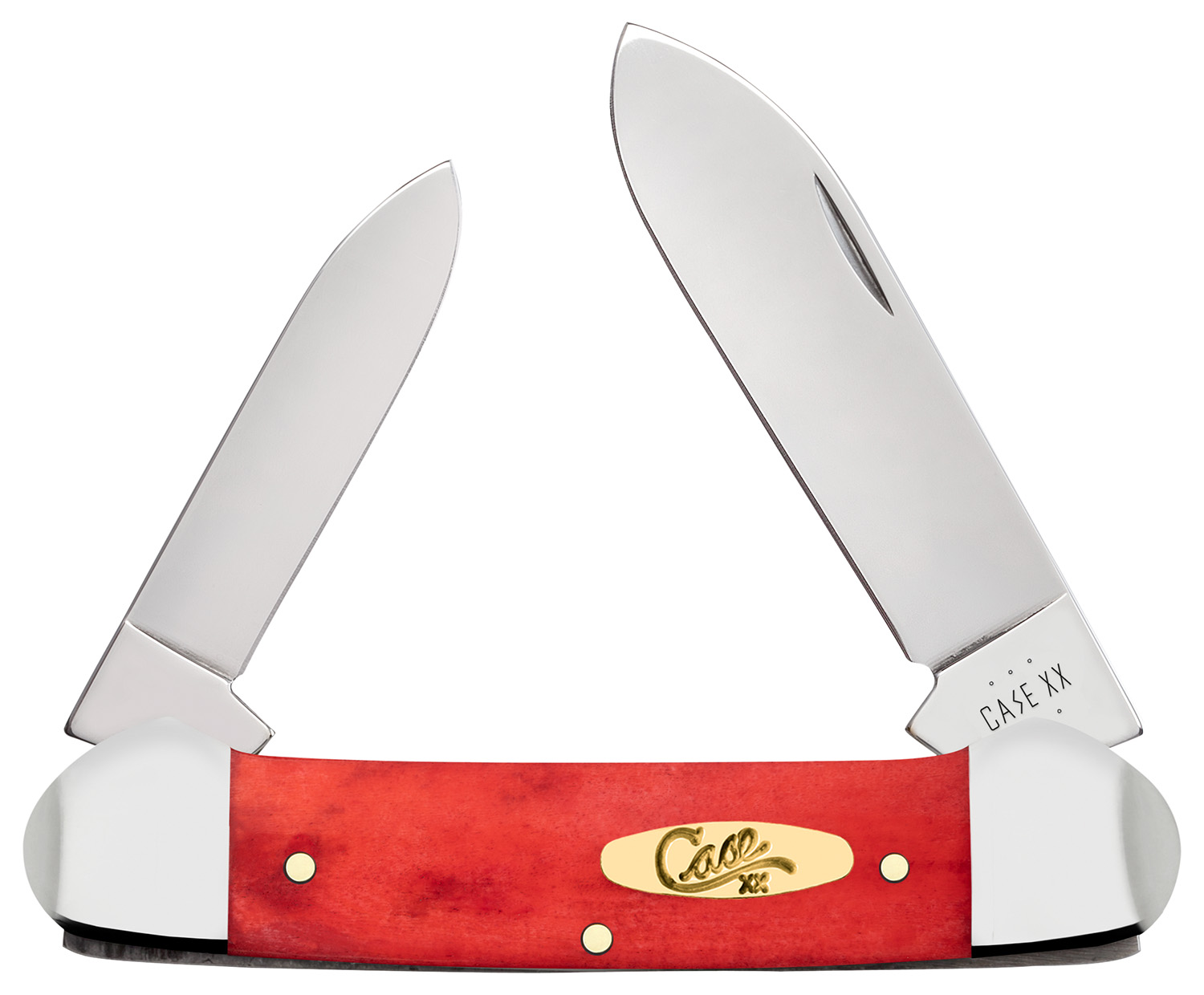 Case Cutlery Dark R-Bone Canoe Knife with Pinched Bolsters