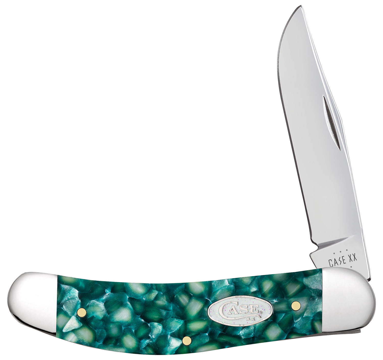 Case Cutlery Sparxx Green Kirinite Sowbelly Knife