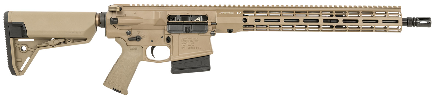 Aero Precision APCR650047 M5 308 Win 16" FDE 10+1 M-LOK Magpul Rifle