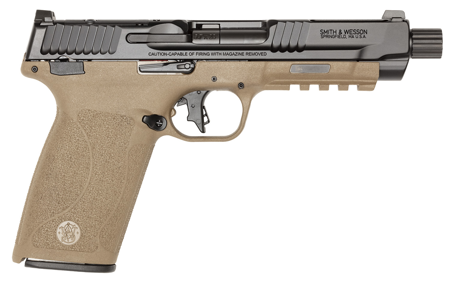 S&W M&P 5.7 14078 5.7X28 OR 5(2)22R BLK/FDE-img-0