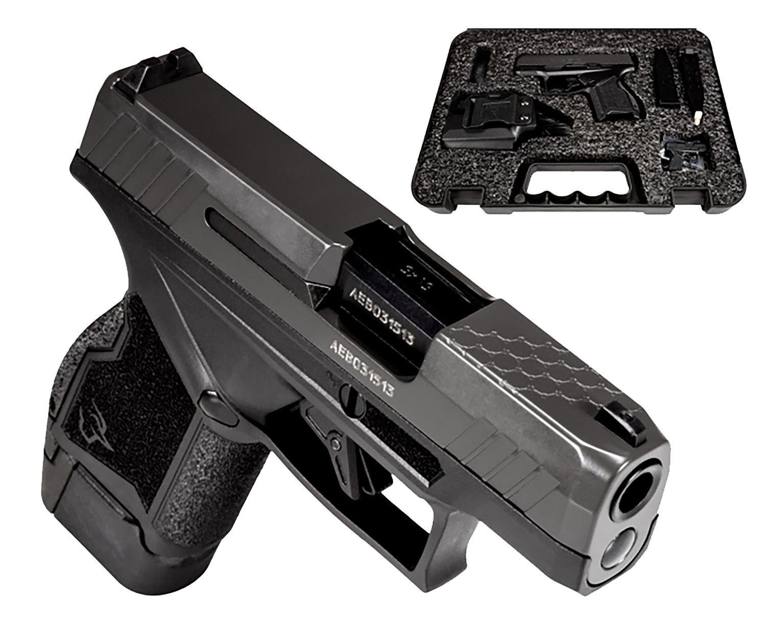 Taurus 1GX4M93GR GX4 Micro-Compact 9mm Luger 11+1/13+1 3.06" Black Steel...-img-0