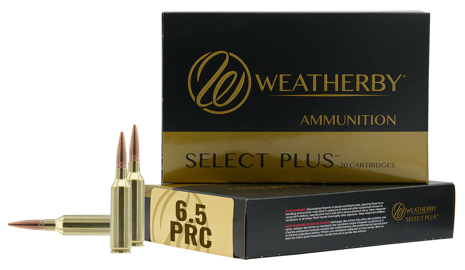 Weatherby F65Prc130SCO Select Plus 6.5 Prc, 130 Gr, 20 Per Box/ 10 Cs