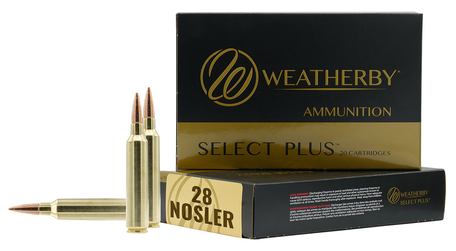 Weatherby R28NS180VLD Select Plus 28 Nosler 180gr Berger VLD Ammo