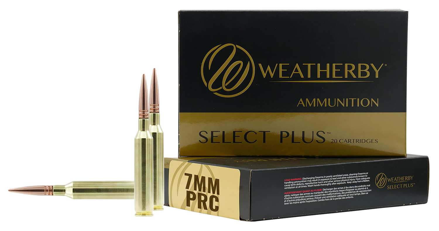 Weatherby F7Prc150SCO Select Plus 7mm Prc, 150 Gr, 20 Per Box/ 10 Cs