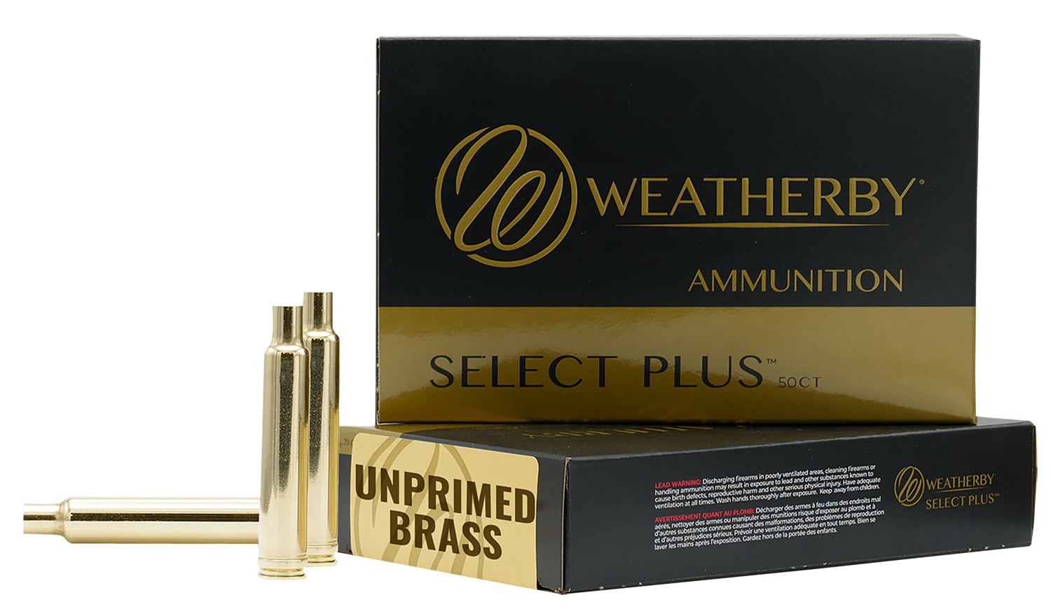 Weatherby Unprimed Brass Rifle Cartridge Cases 7mm