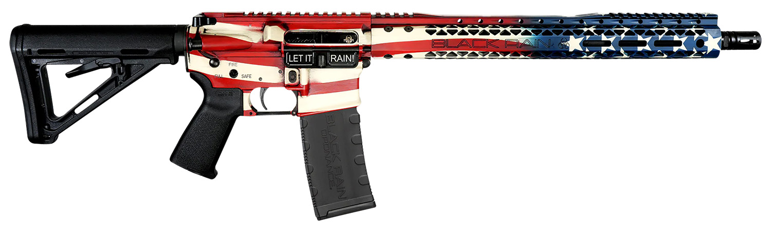 Black Rain Ordnance Spec+ Semi-Auto AR Rifle .223 Remington American Flag