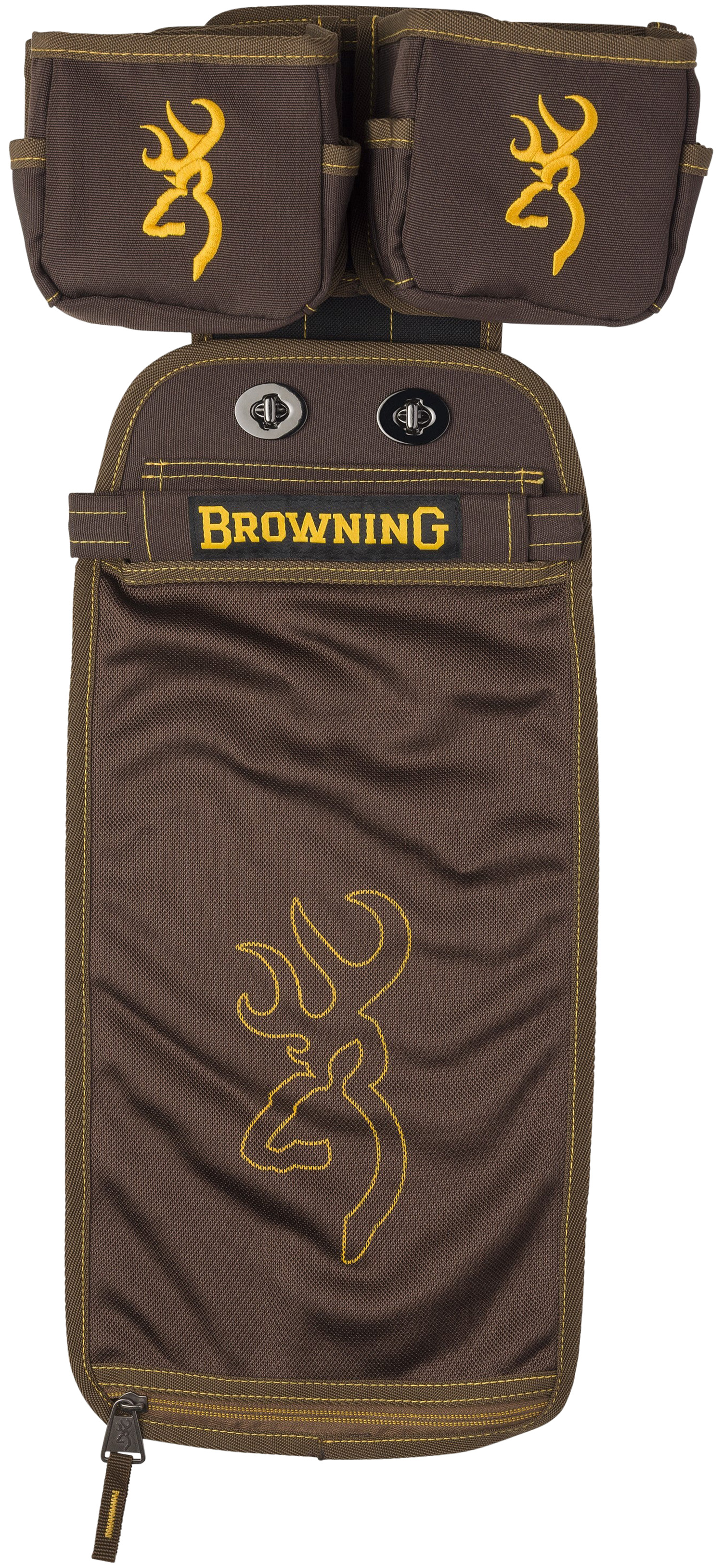 Browning 125188 Comp Series Shell Pouch Brown Water-Resistant Polyester, Shell Pouch & Box Carriers, Molle & Belt Clip