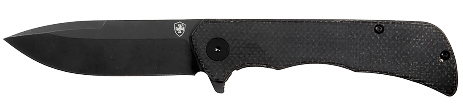 Templar PFMBK321 Paladin 3.27" D2 Steel Folding Knife Black Micarta Handle