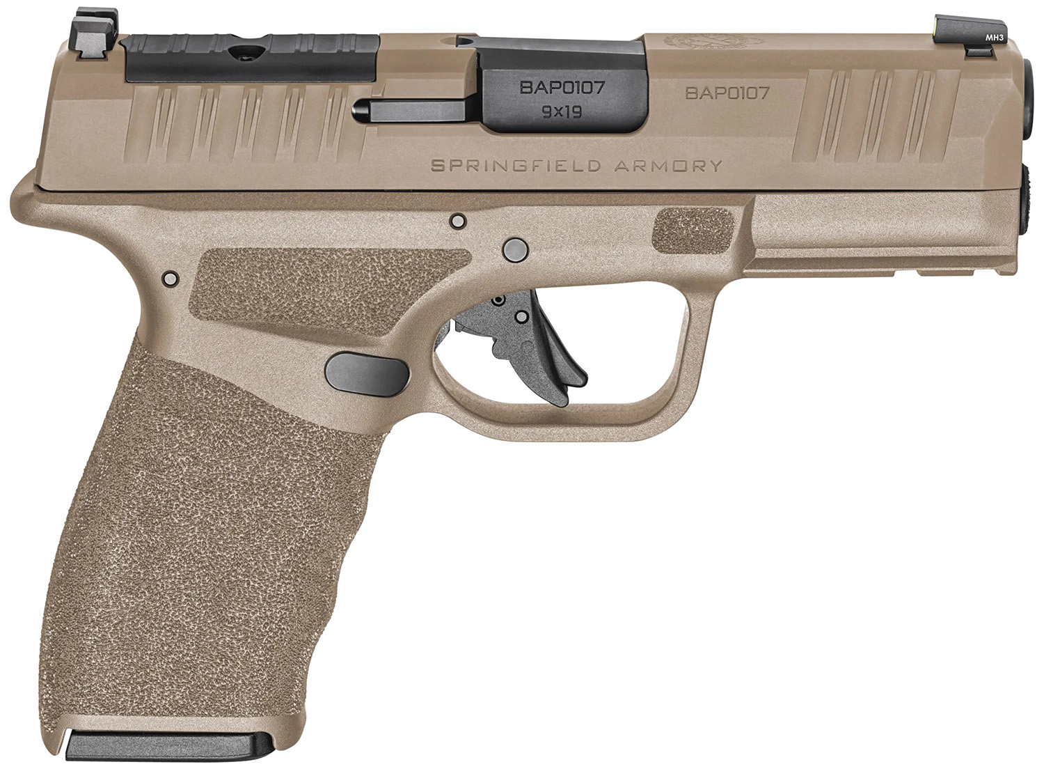 Springfield HCP9379FOSP15 Hellcat Pro 9mm 3.7" FDE Optic Ready 15rd Mags - Springfield Armory - 9mm