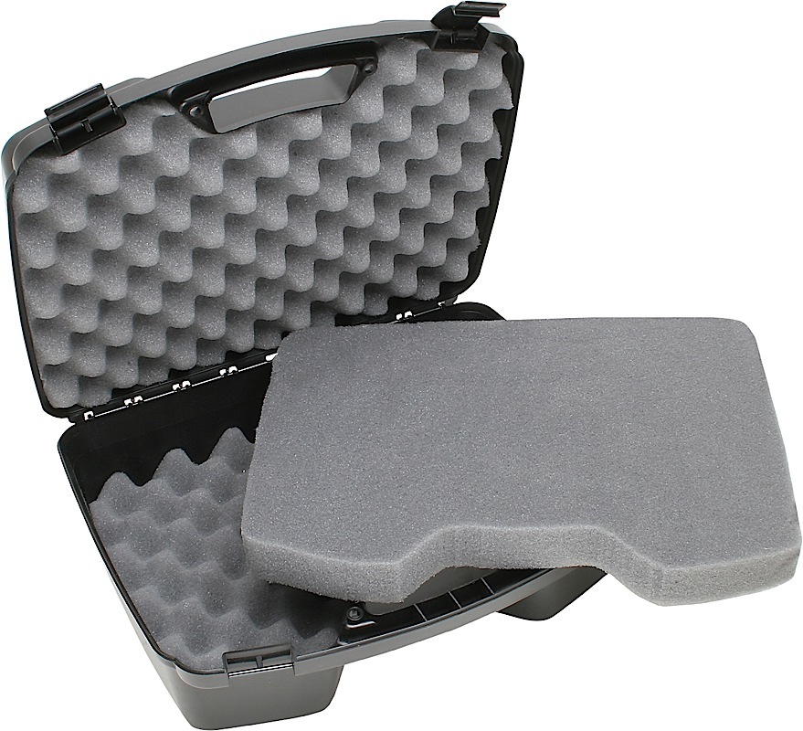 MTM Case-Gard 811-40 Handgun Case Polypropylene Textured Black Finish Foam Padding Latches 14" x 10" x 5.10" Interior Dimensions