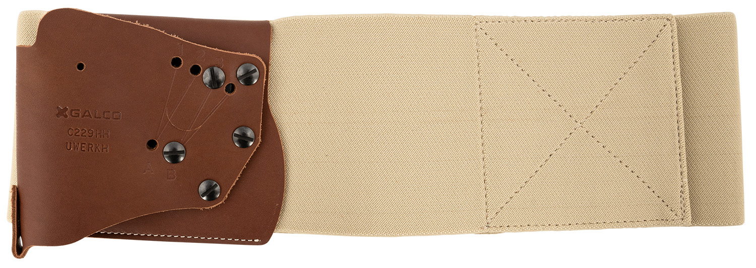 Galco UWERKHSM UnderWraps Elite Khaki Small Leather/Nylon Holster