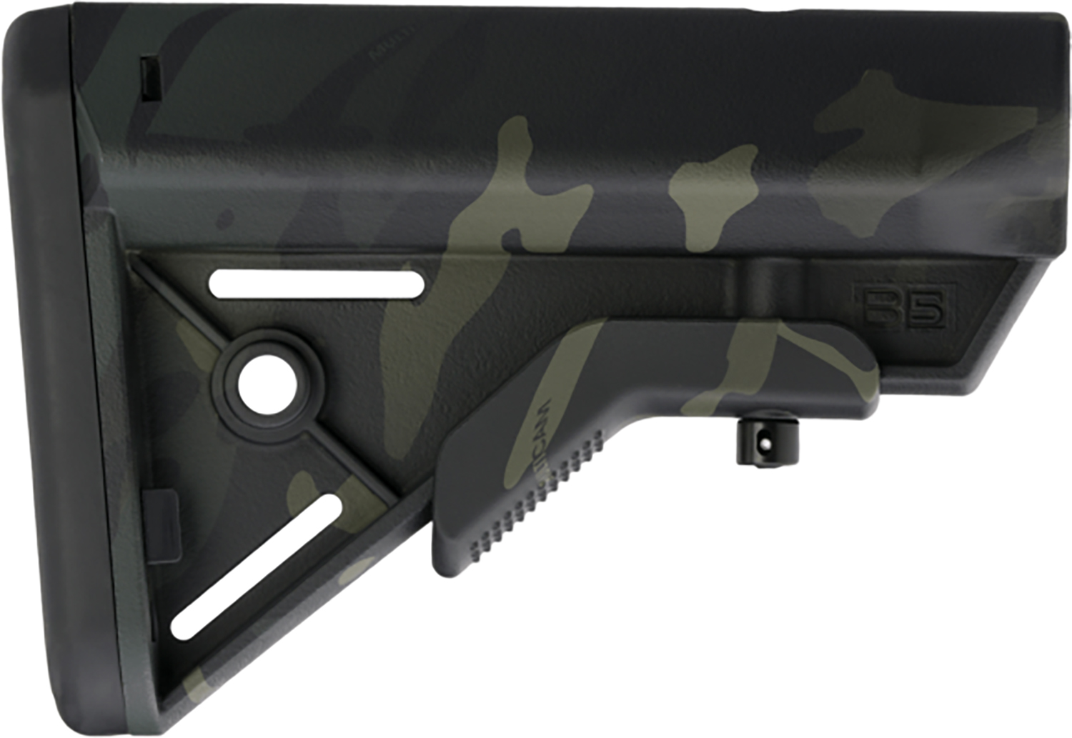 B5 Systems BRV1421 Bravo Black Multi-Cam Synthetic For AR-Platform With Mil-Spec Receiver Extension (Tube Not Included)