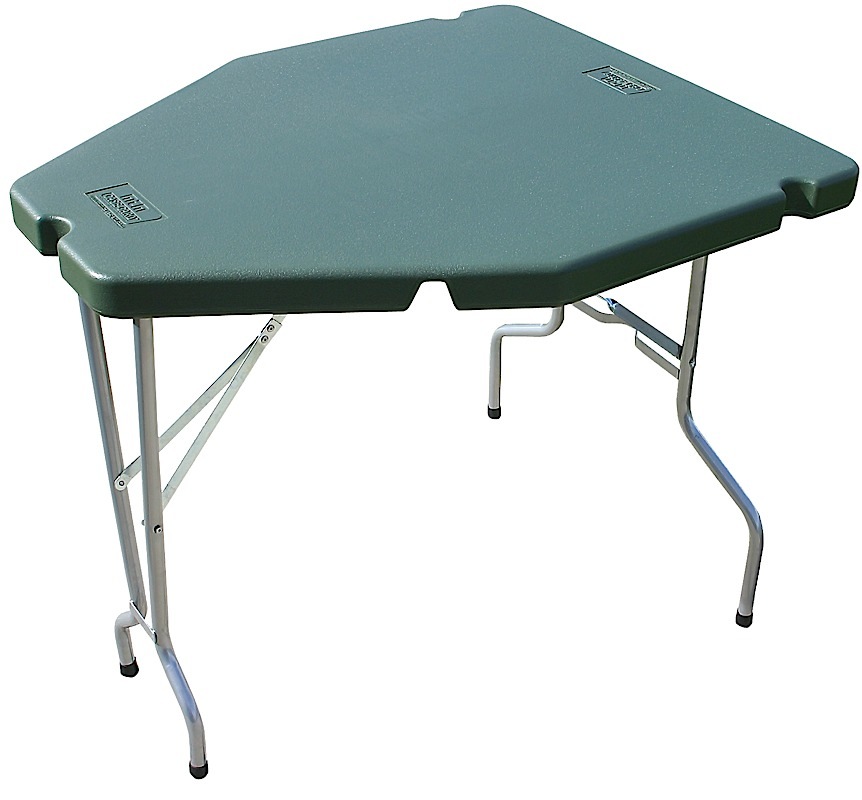 MTM Case-Gard Predator Shooting Table Forest Green - 30" Tall, Wedge-Shaped, 3 Barrel Grooves