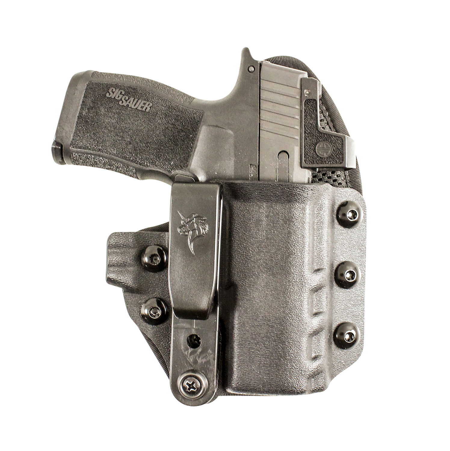 DeSantis Gunhide 206KA6RZ0 Uni-Tuk IWB Black Kydex Belt Clip Fits Springfield Hellcat OSP Right Hand