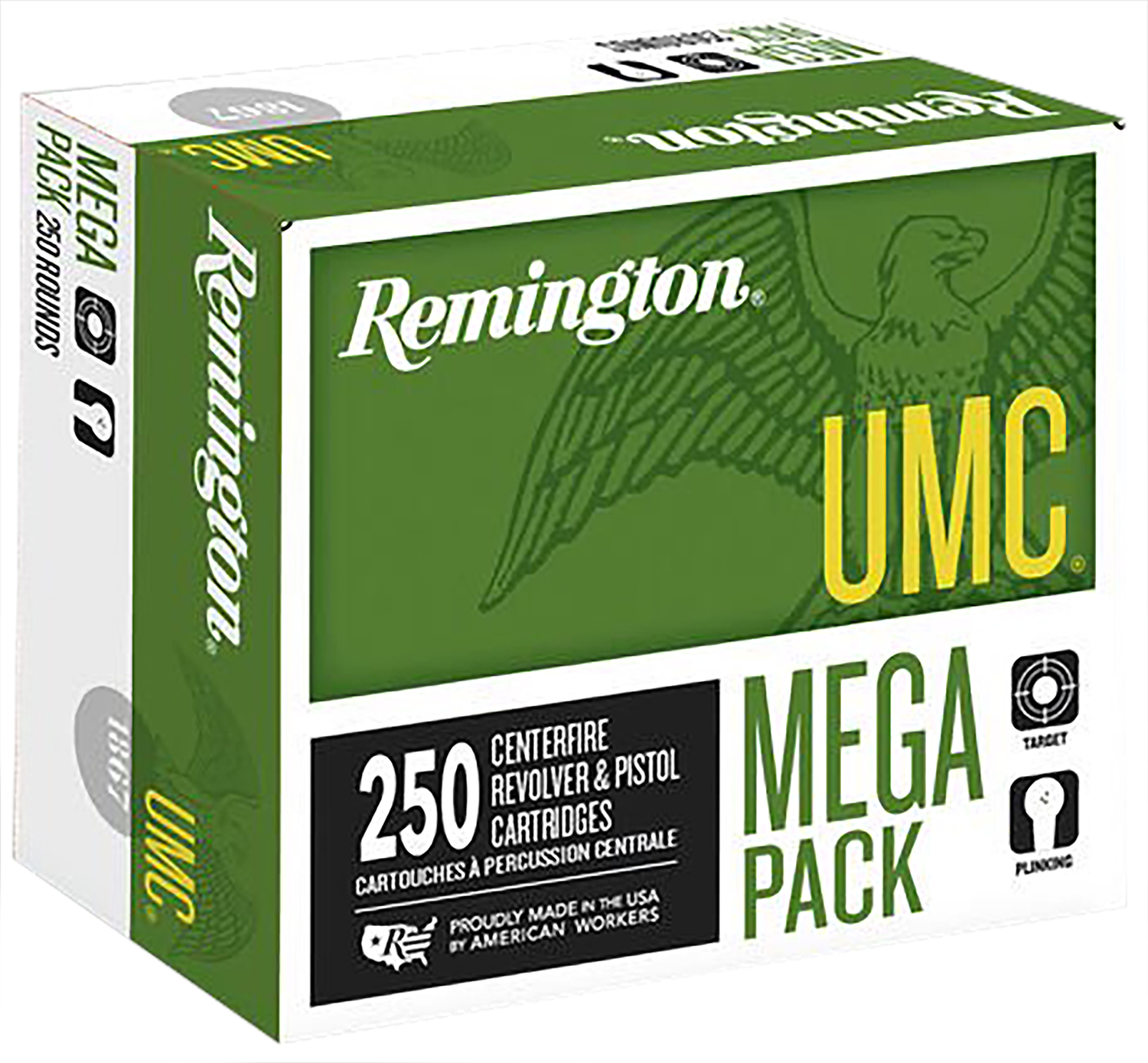 ington Ammunition L9MM3A UMC 9mm Luger 115 Gr Full Metal Jacket (FMJ) Mega Pack Ammo