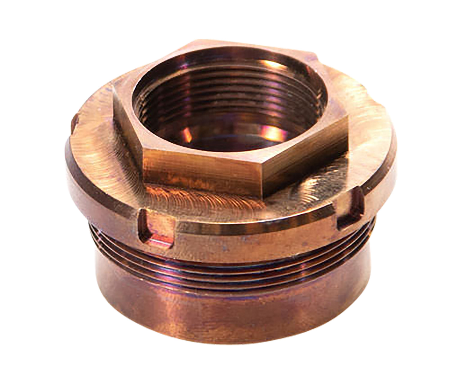 Q LLC  Plan-B Omega XL 1.375x24 tpi HUB, 17-4 Copper Stainless Steel, Fits Cherry Bomb XL Brake