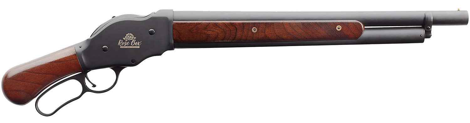 Chiappa Firearms 930377 1887 Rose Box Bootleg 12 Gauge 5+1 2.75 18.50, Black Barrel/Engraved Rec, Oiled Walnut Furniture with Pistol Grip, Bead Sight