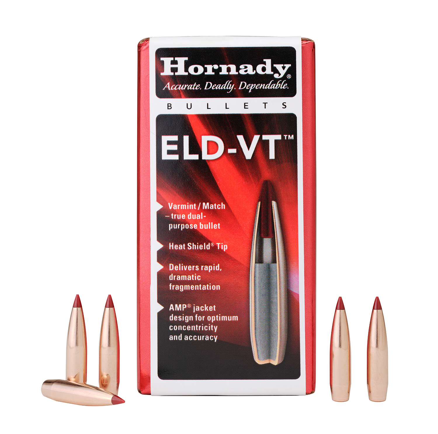 Hornady 22762 ELD-V 22 Cal 62 Gr 100 Per Box/ 25 Case