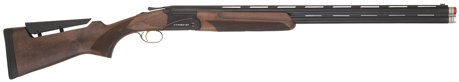TriStar 33180 Cypher Sporting Over/Under 12 Gauge 3 2rd 30 Chrome-Lined, Blued Barrel/Rec, Deluxe Walnut Furniture, Adj. Comb Stock, Fiber Optic Sight, 5 Ext. Chokes