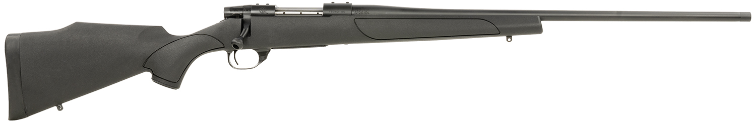 Weatherby VTX256RR4T Vanguard Obsidian Full Size 25-06 Rem 5+1 24 Blued #2 Contour Threaded Barrel, Blued Drilled & Tapped Steel Receiver, Black Monte Carlo Synthetic Stock