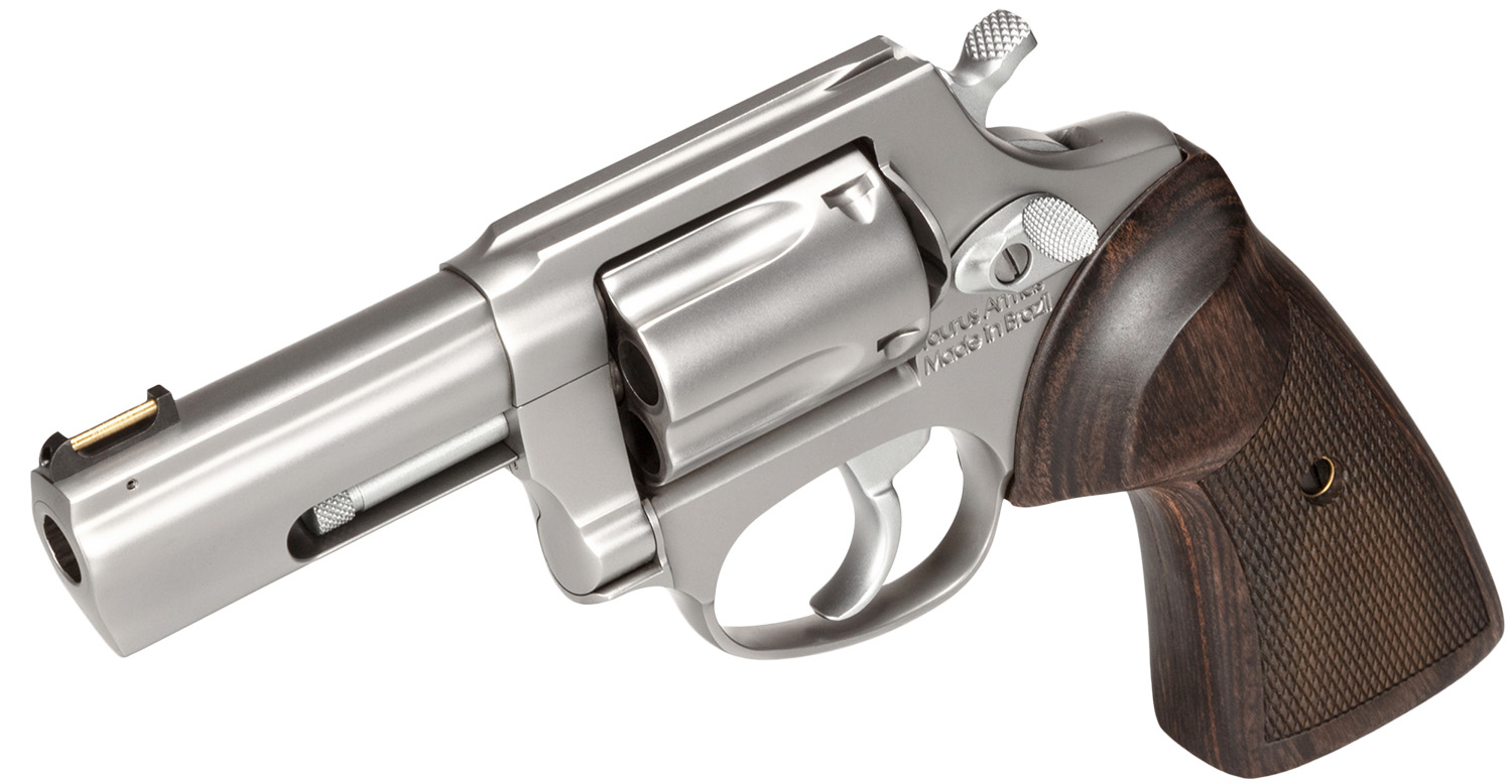 Taurus 605 Executive Grade 357 Magnum 3in — Superb Polished Snub 4 Taurus 605 Executive Grade five-shot .357 Magnum revolver in polished stainless with Altamont wood grips