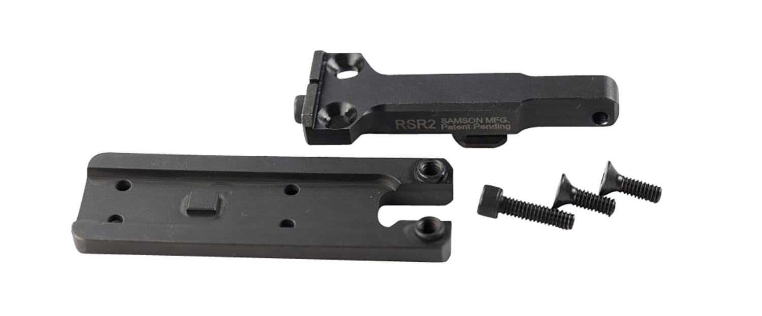 Samson 030030003 RSR2 Black Low Profile Steel 2 To Receiver 5" Rail