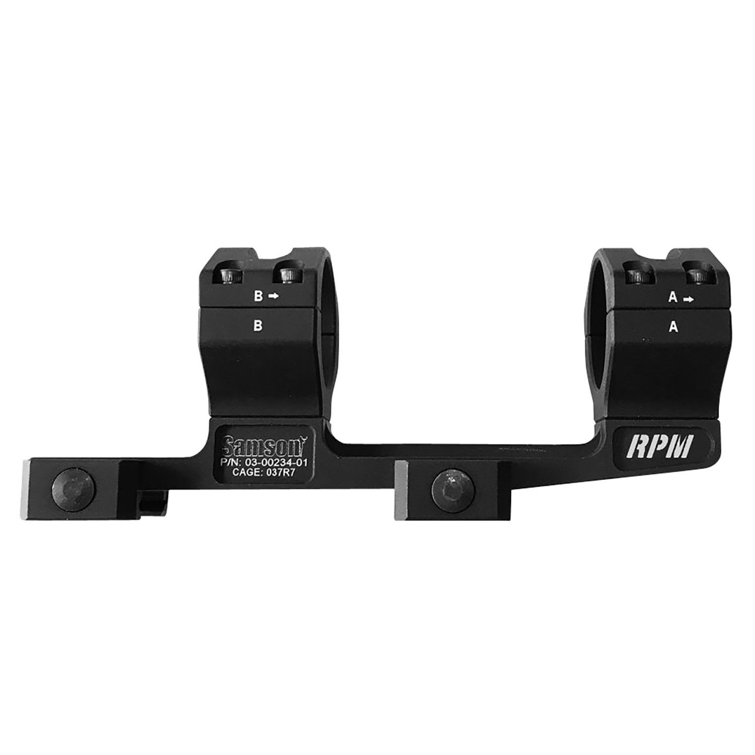 Samson 030023401 RPM Scope Mount-Ring Combo Matte Black 30mm
